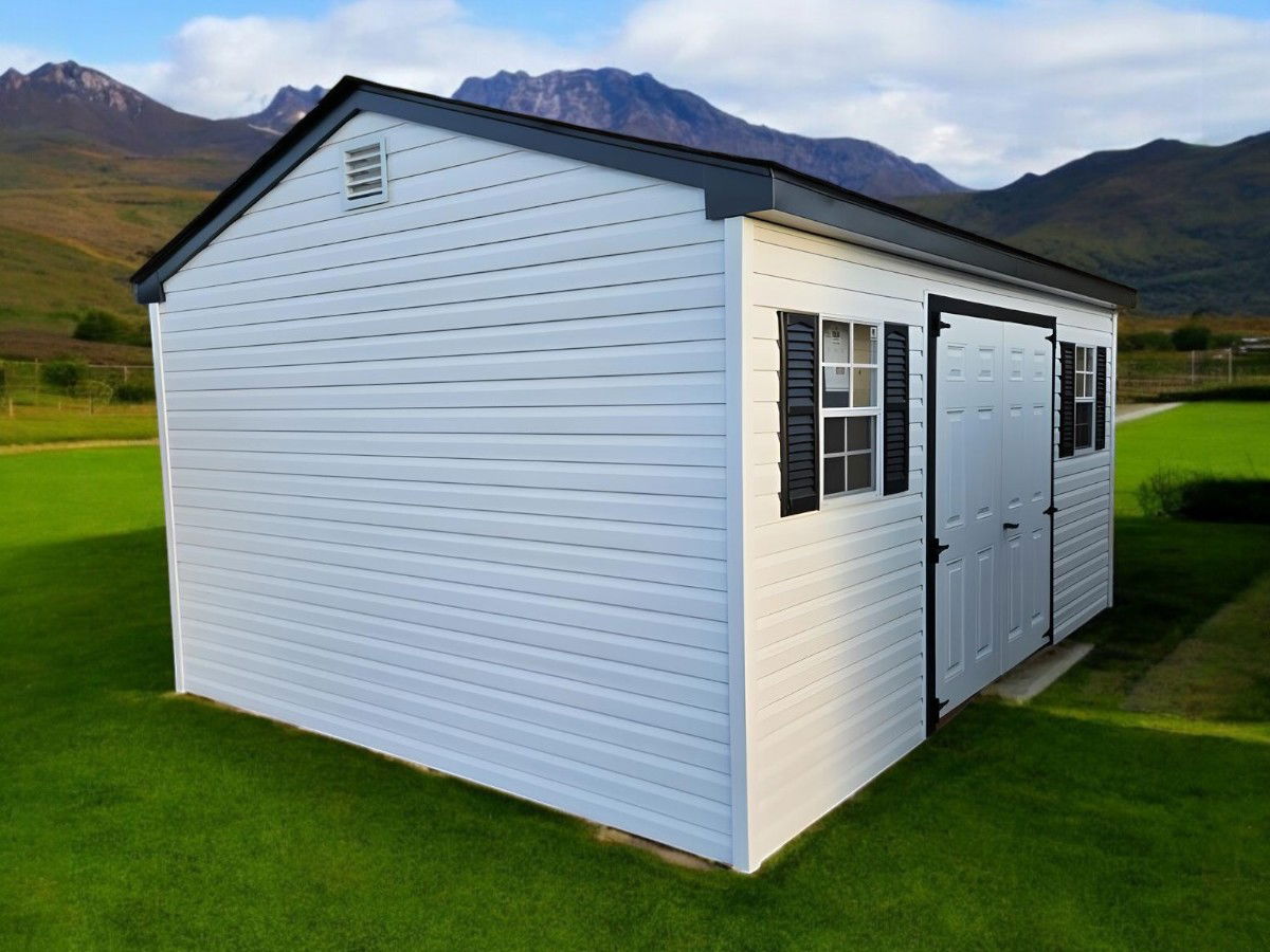 Workshop Shed with Vinyl Siding - exterior view