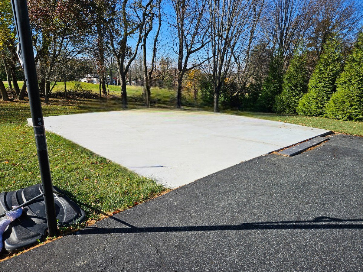 Professional concrete pad foundation for garage or workshop