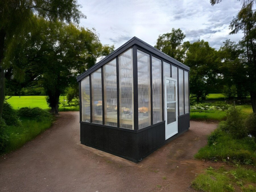 Single Slope Greenhouse exterior thumbnail 3
